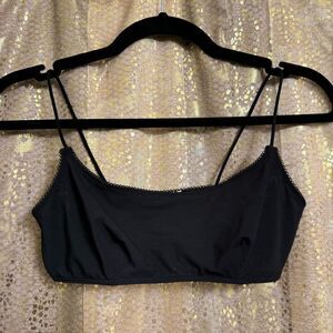 Urban Outfitters Black Out From Under Spaghetti Strap Unlined Bralette Small